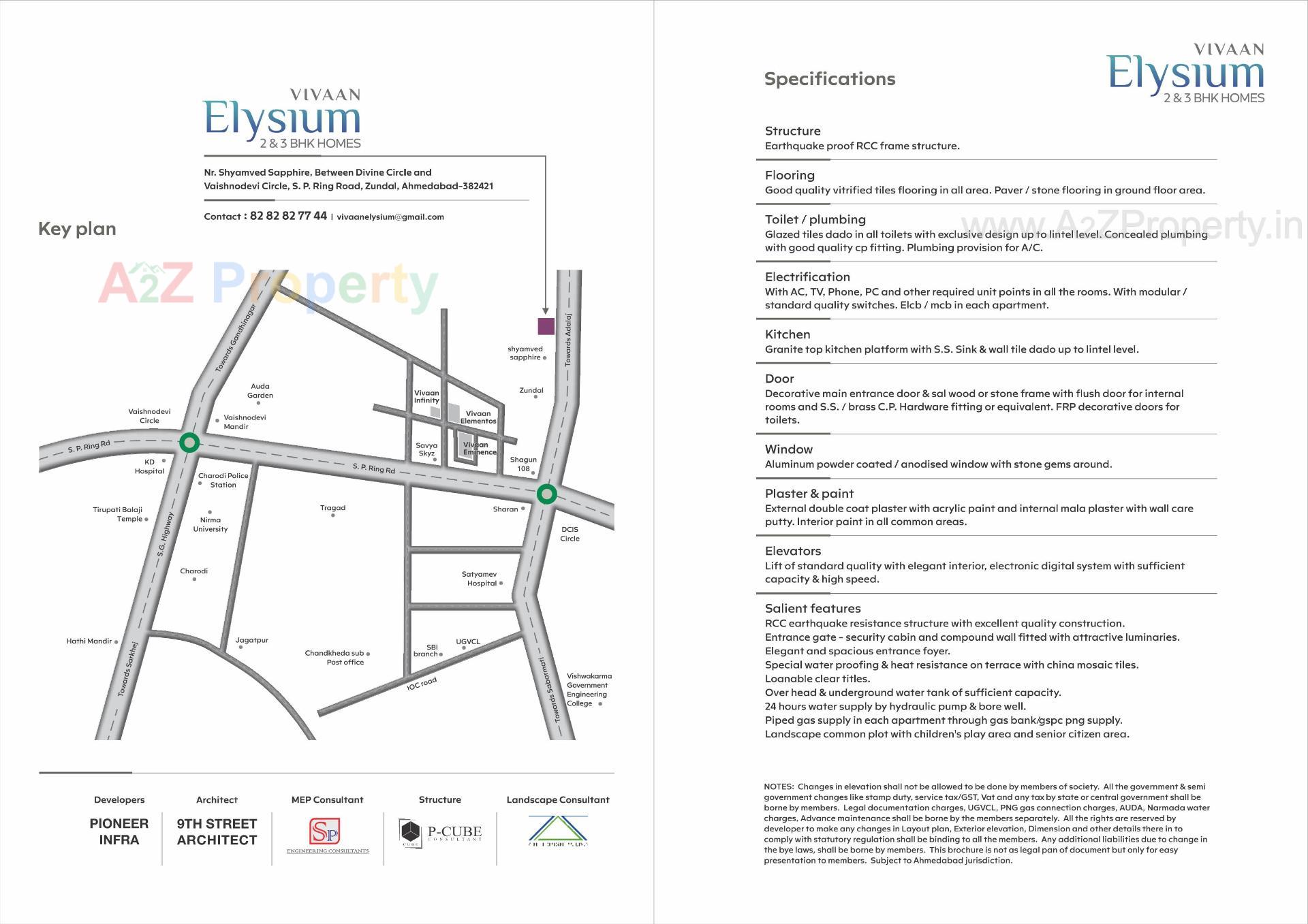  of real estate project Vivaan Elysium located at Zundal, Ahmedabad, Gujarat