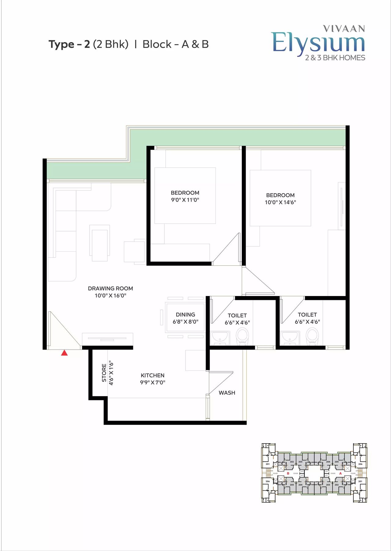 Plan41902 of real estate project Vivaan Elysium located at Zundal, Ahmedabad, Gujarat