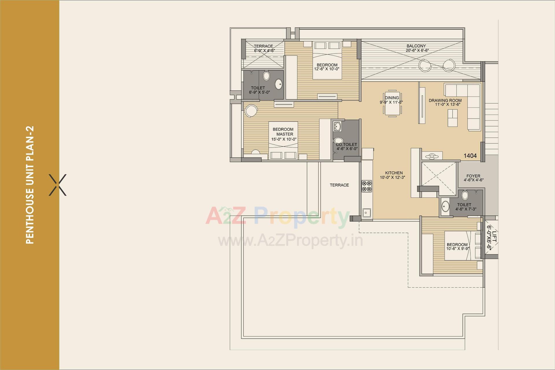 Layout of real estate project Vivaan Ixora located at Zundal, Ahmedabad, Gujarat