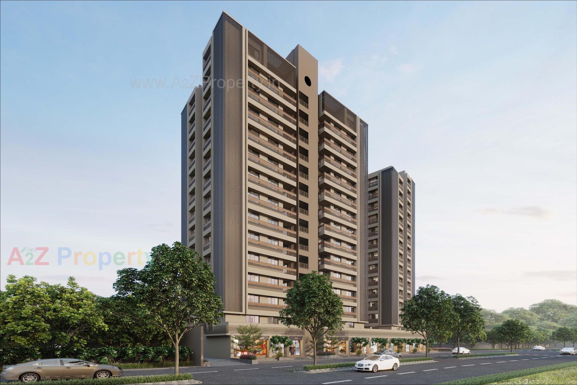 3D Elevation of real estate project Vivaan Ixora located at Zundal, Ahmedabad, Gujarat