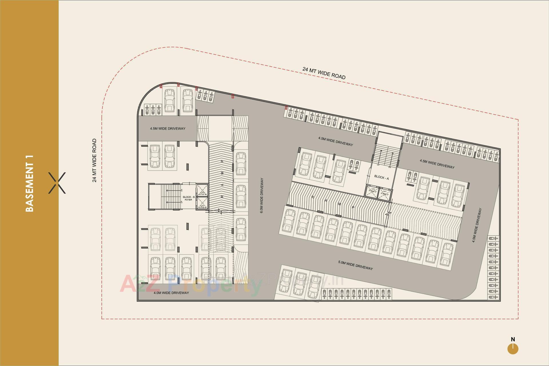 Layout of real estate project Vivaan Ixora located at Zundal, Ahmedabad, Gujarat