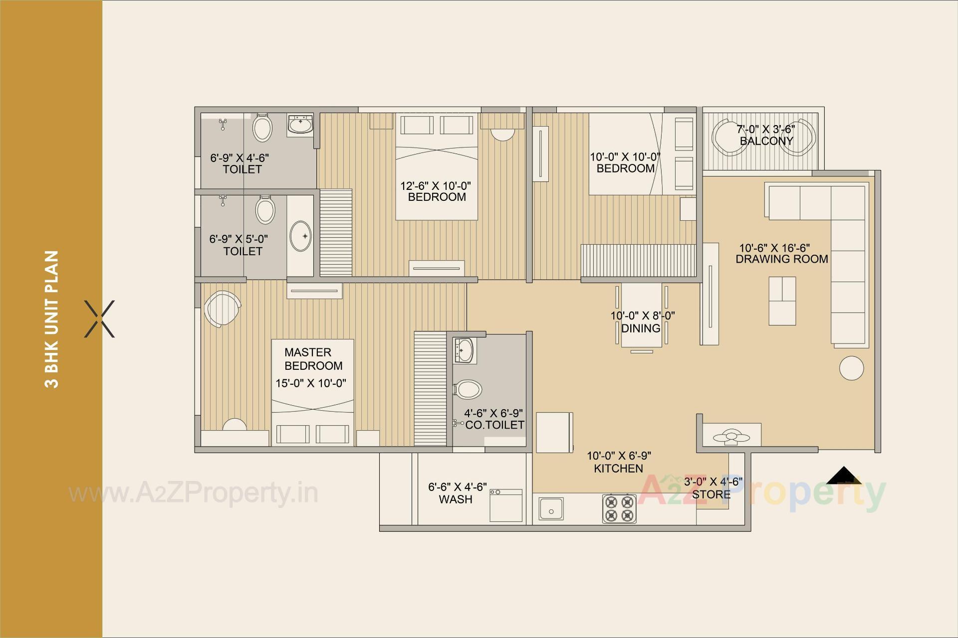 Layout of real estate project Vivaan Ixora located at Zundal, Ahmedabad, Gujarat