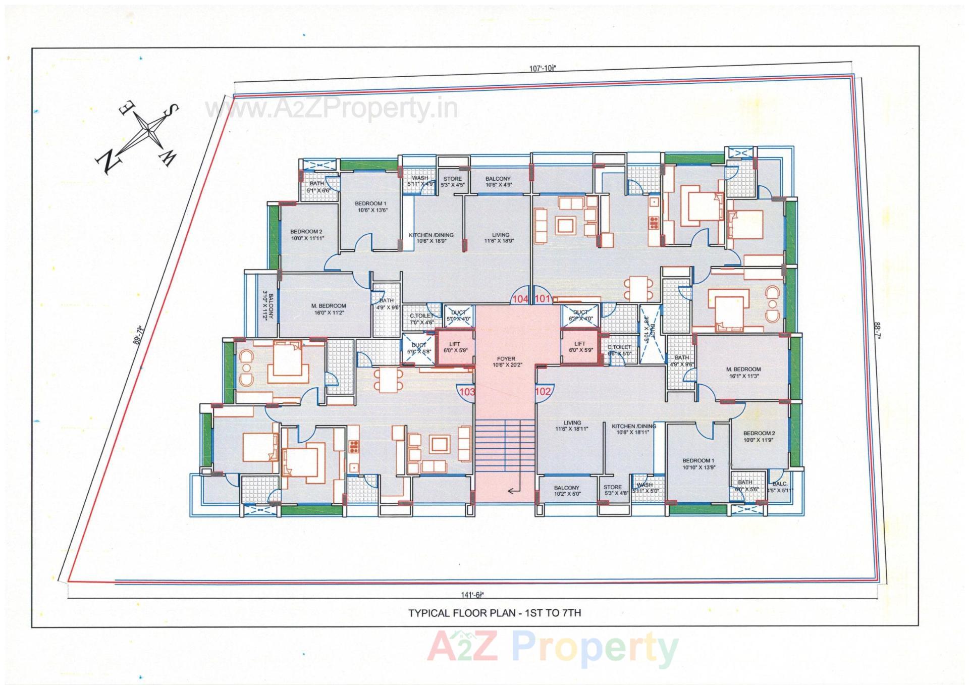 Layout of real estate project Vivanta By Ambience located at Chhadawad, Ahmedabad, Gujarat