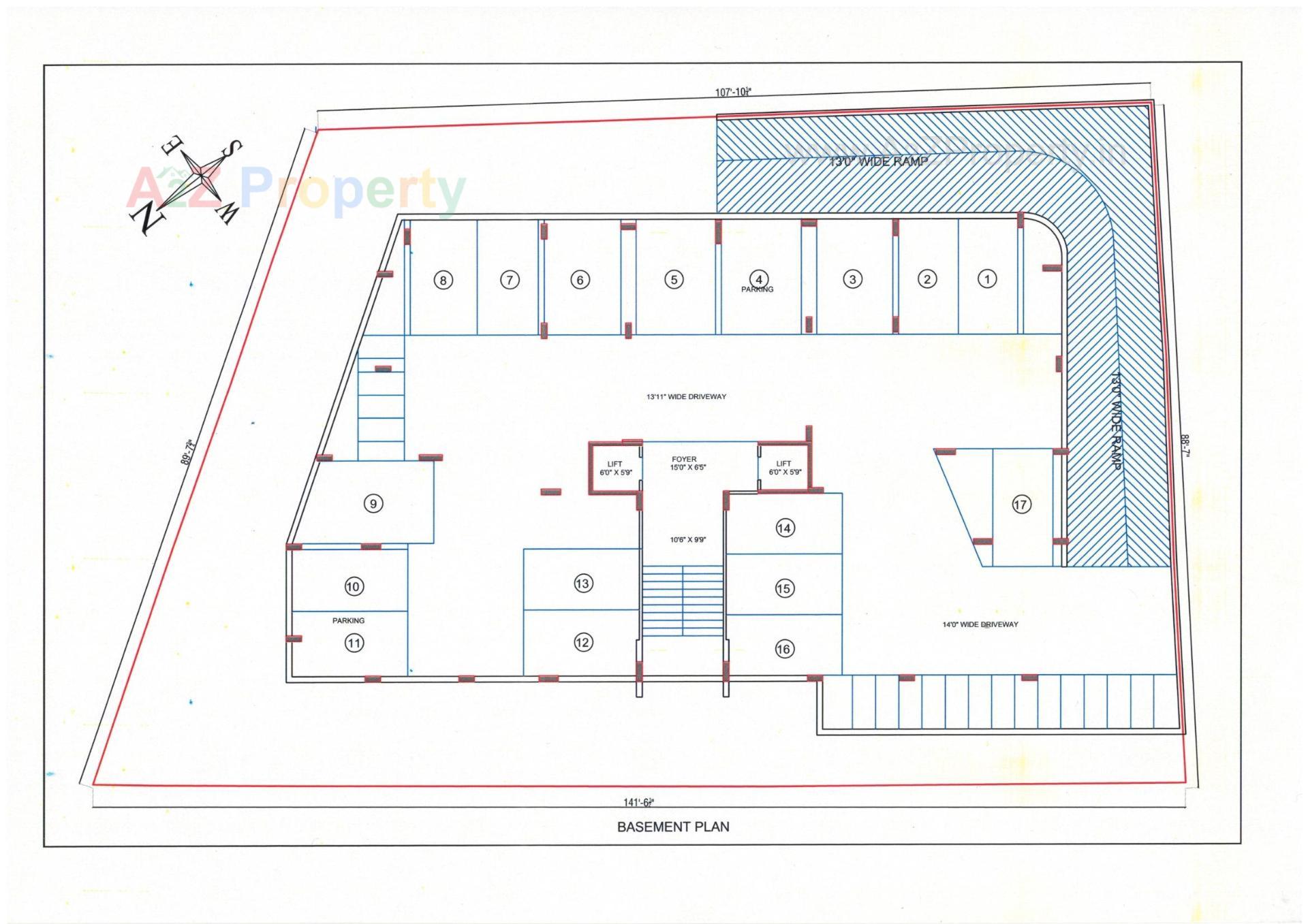 Layout of real estate project Vivanta By Ambience located at Chhadawad, Ahmedabad, Gujarat