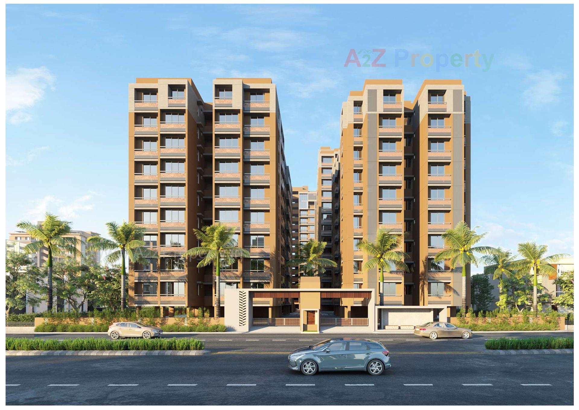 3D Elevation of real estate project Vivekanand Arise located at Jodhpur, Ahmedabad, Gujarat