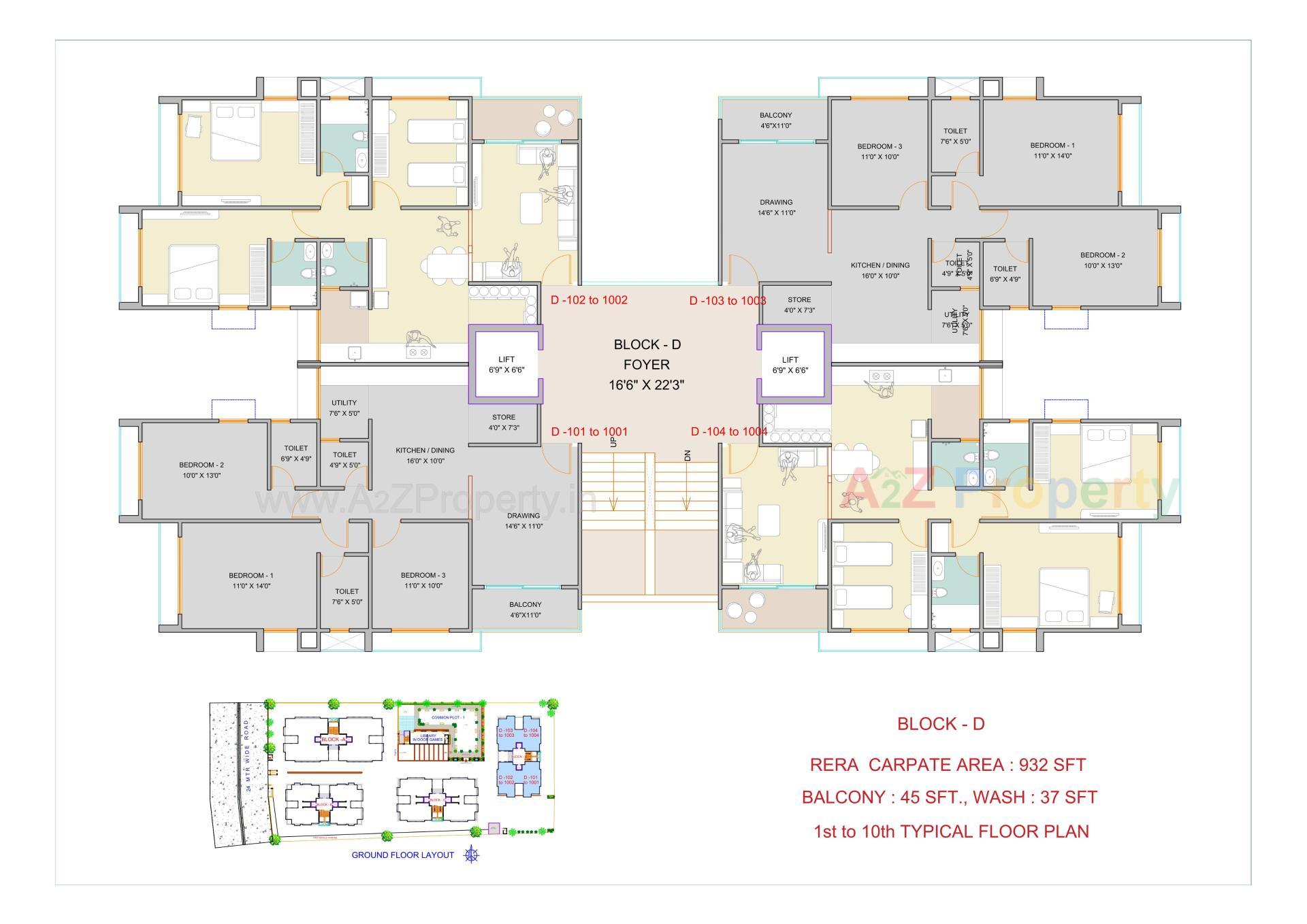 Layout of real estate project Vivekanand Arise located at Jodhpur, Ahmedabad, Gujarat
