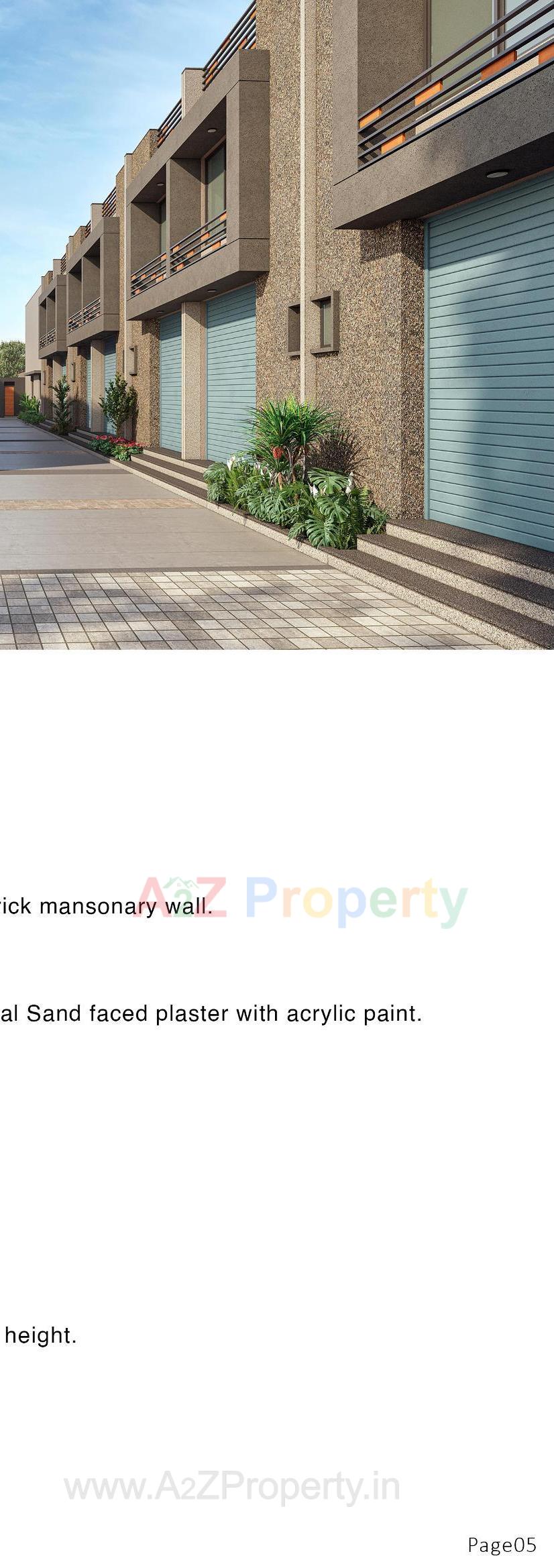 3D Elevation of real estate project Vraj Estate located at Ramol, Ahmedabad, Gujarat