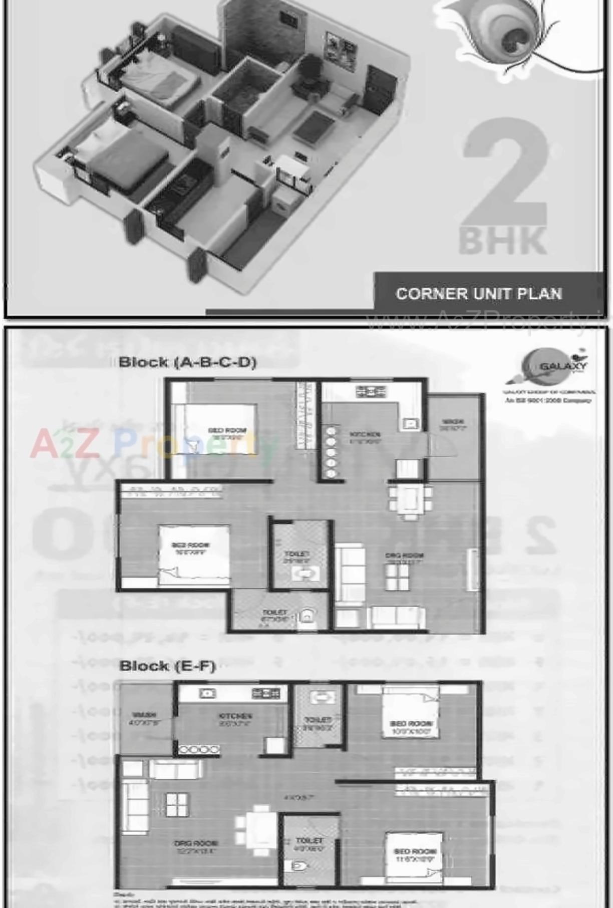 Layout of real estate project Vraj Galaxy Appartment located at Muthia, Ahmedabad, Gujarat