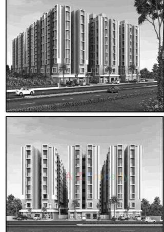 Elevation of real estate project Vraj Galaxy Appartment located at Muthia, Ahmedabad, Gujarat