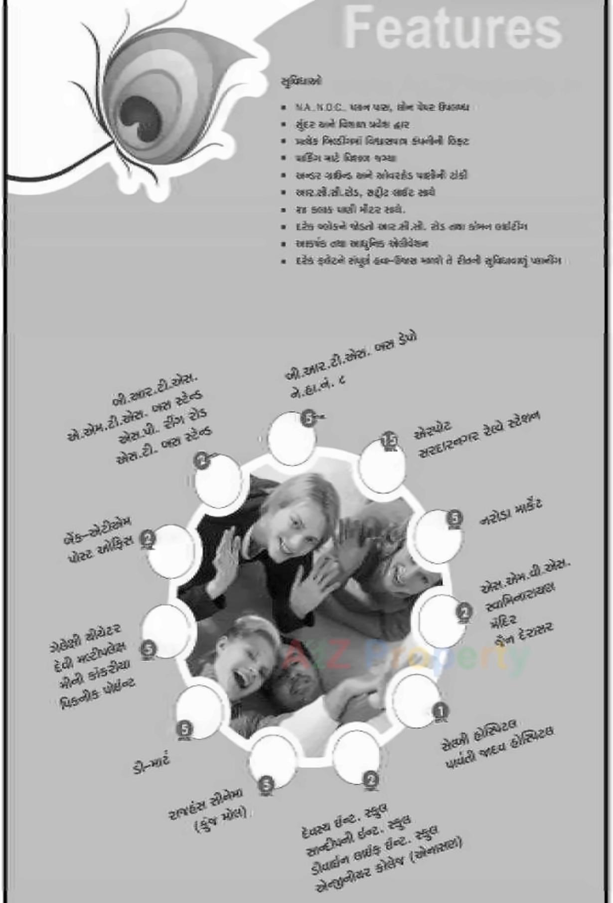  of real estate project Vraj Galaxy Appartment located at Muthia, Ahmedabad, Gujarat