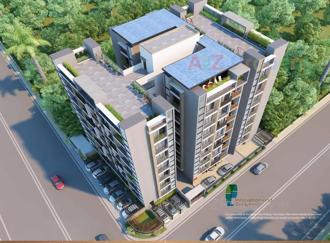 3D Elevation of real estate project Vraj Oriana located at Vejalpur, Ahmedabad, Gujarat