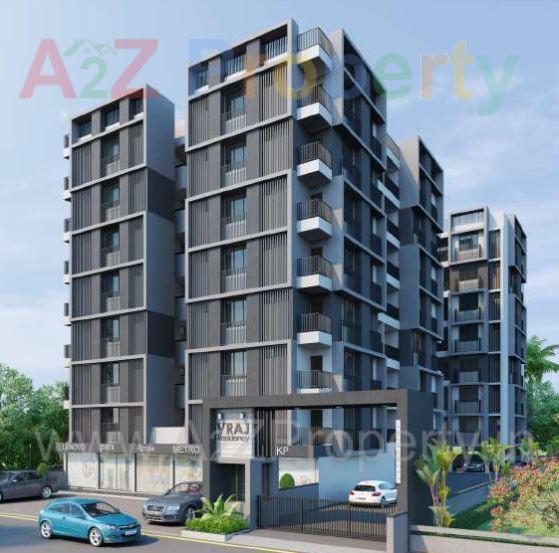 3D Elevation of real estate project Vraj Residency located at Gota, Ahmedabad, Gujarat
