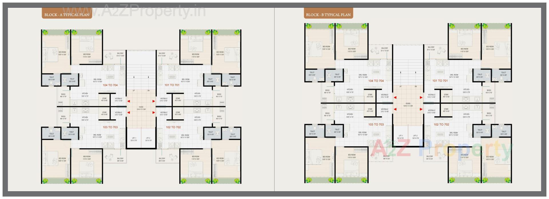 Layout of real estate project Vraj Residency located at Vatva, Ahmedabad, Gujarat