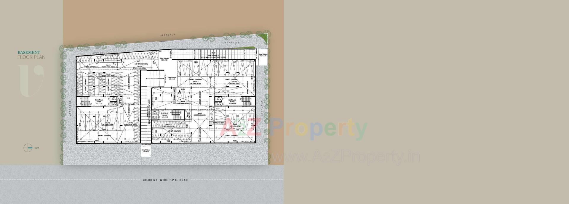 Layout of real estate project Vraj Vatika located at Vastral, Ahmedabad, Gujarat