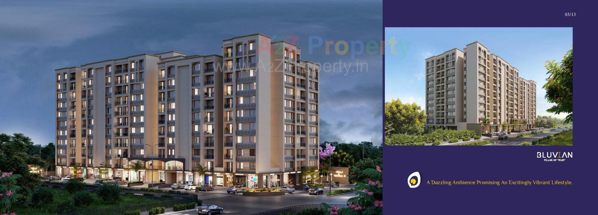 3D Elevation of real estate project Vraj Vatika located at Vastral, Ahmedabad, Gujarat