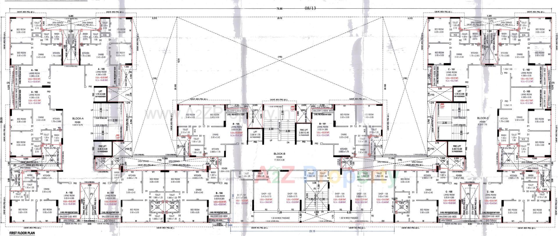 Layout of real estate project Vraj Vatika located at Vastral, Ahmedabad, Gujarat