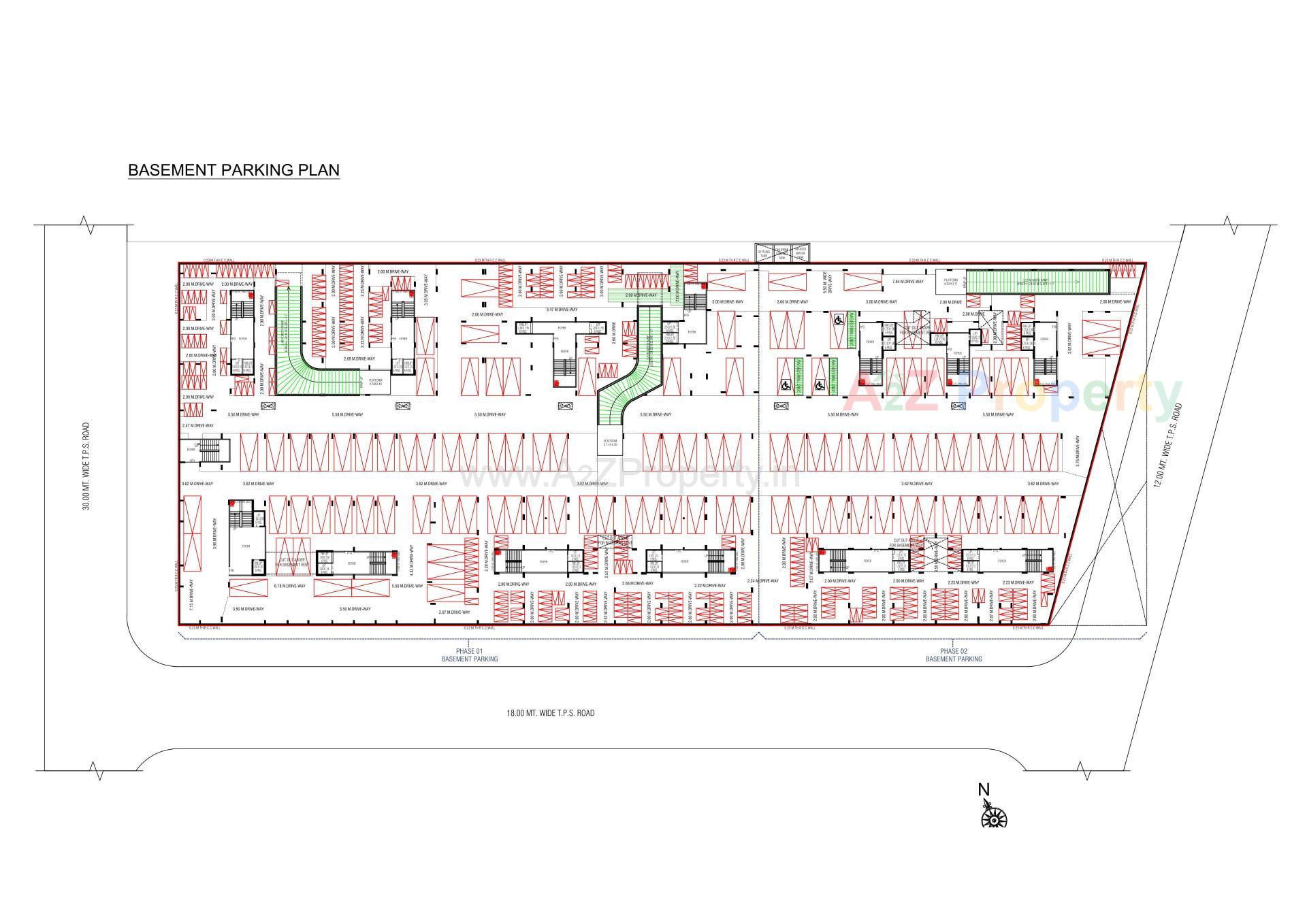 Layout of real estate project Vraj Vatika located at Vastral, Ahmedabad, Gujarat