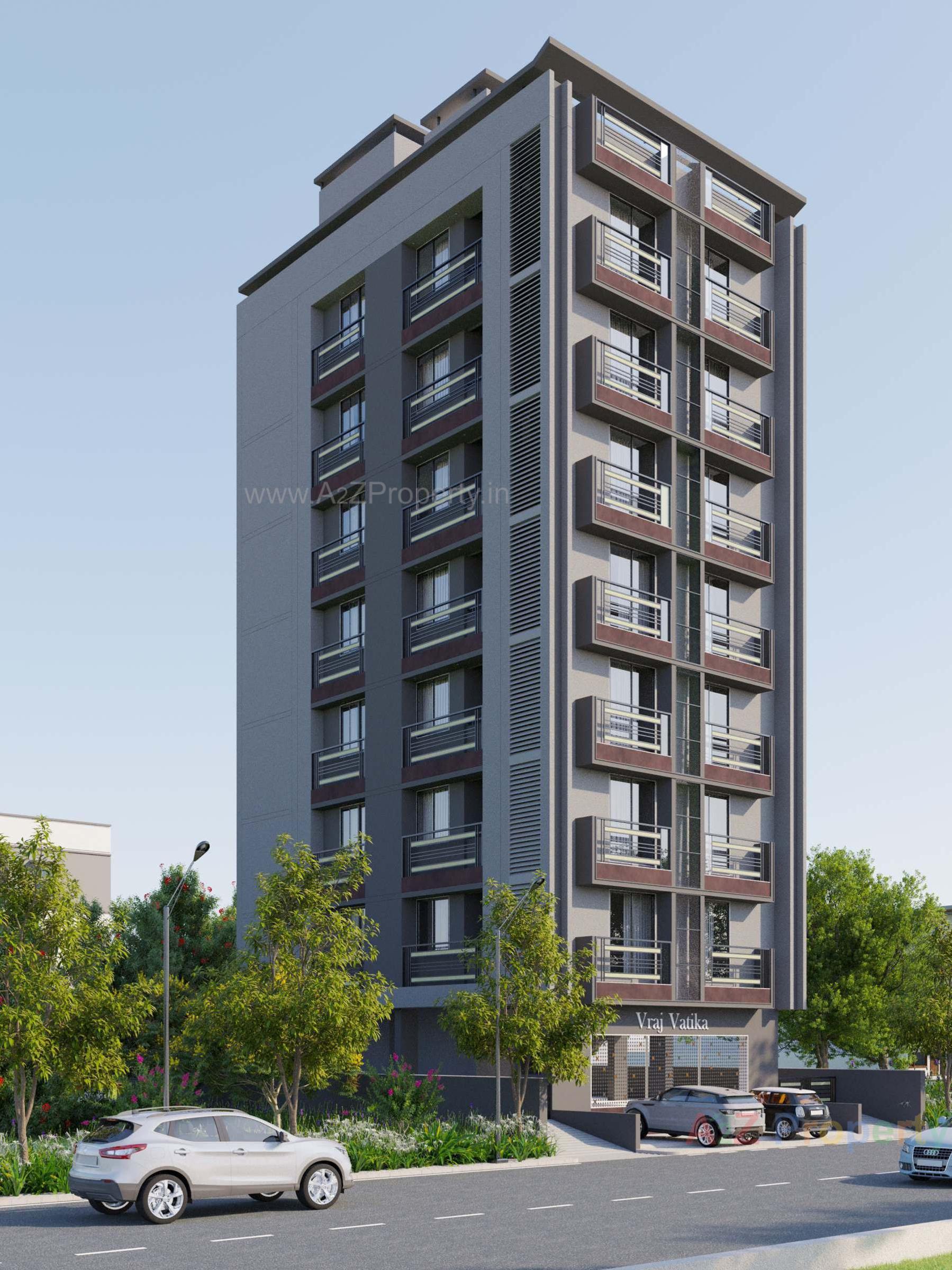 3D Elevation of real estate project Vraj Vatika located at Vatva, Ahmedabad, Gujarat