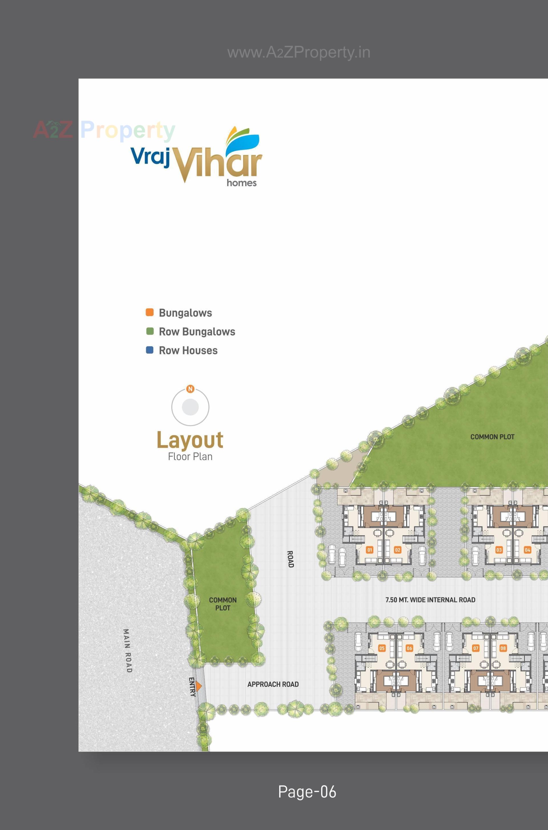 Layout of real estate project Vraj Vihar Homes located at Viramgam, Ahmedabad, Gujarat
