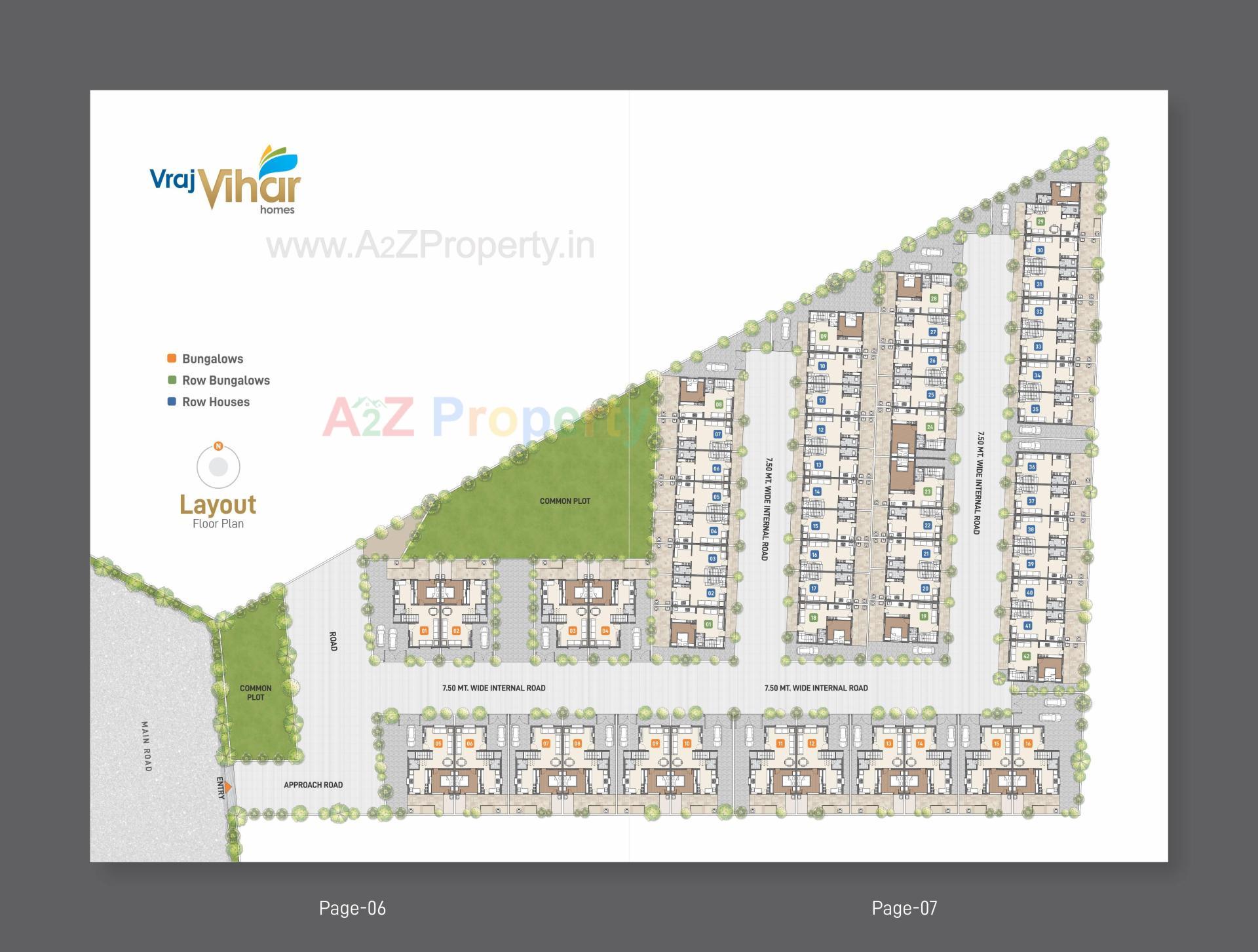 Layout of real estate project Vraj Vihar Homes located at Viramgam, Ahmedabad, Gujarat