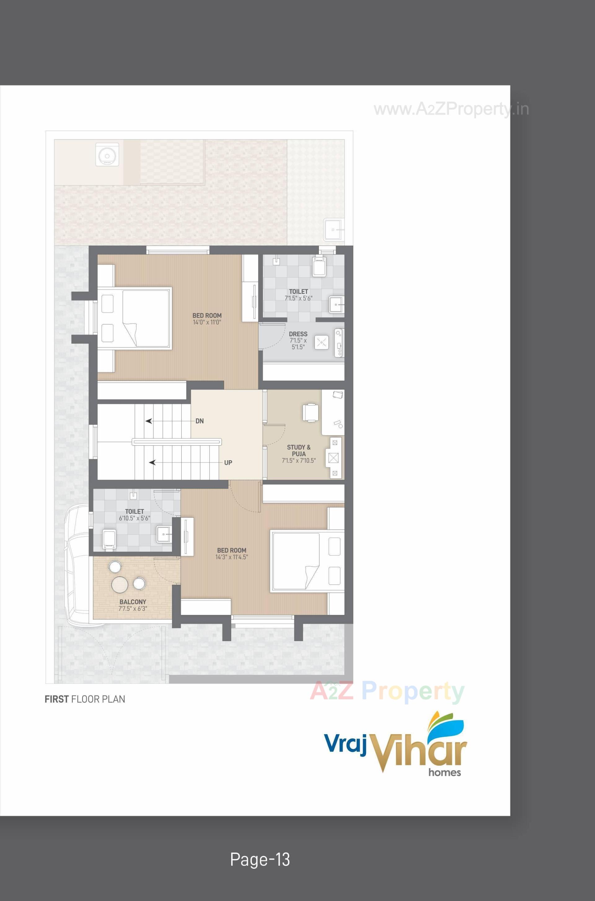 Layout of real estate project Vraj Vihar Homes located at Viramgam, Ahmedabad, Gujarat