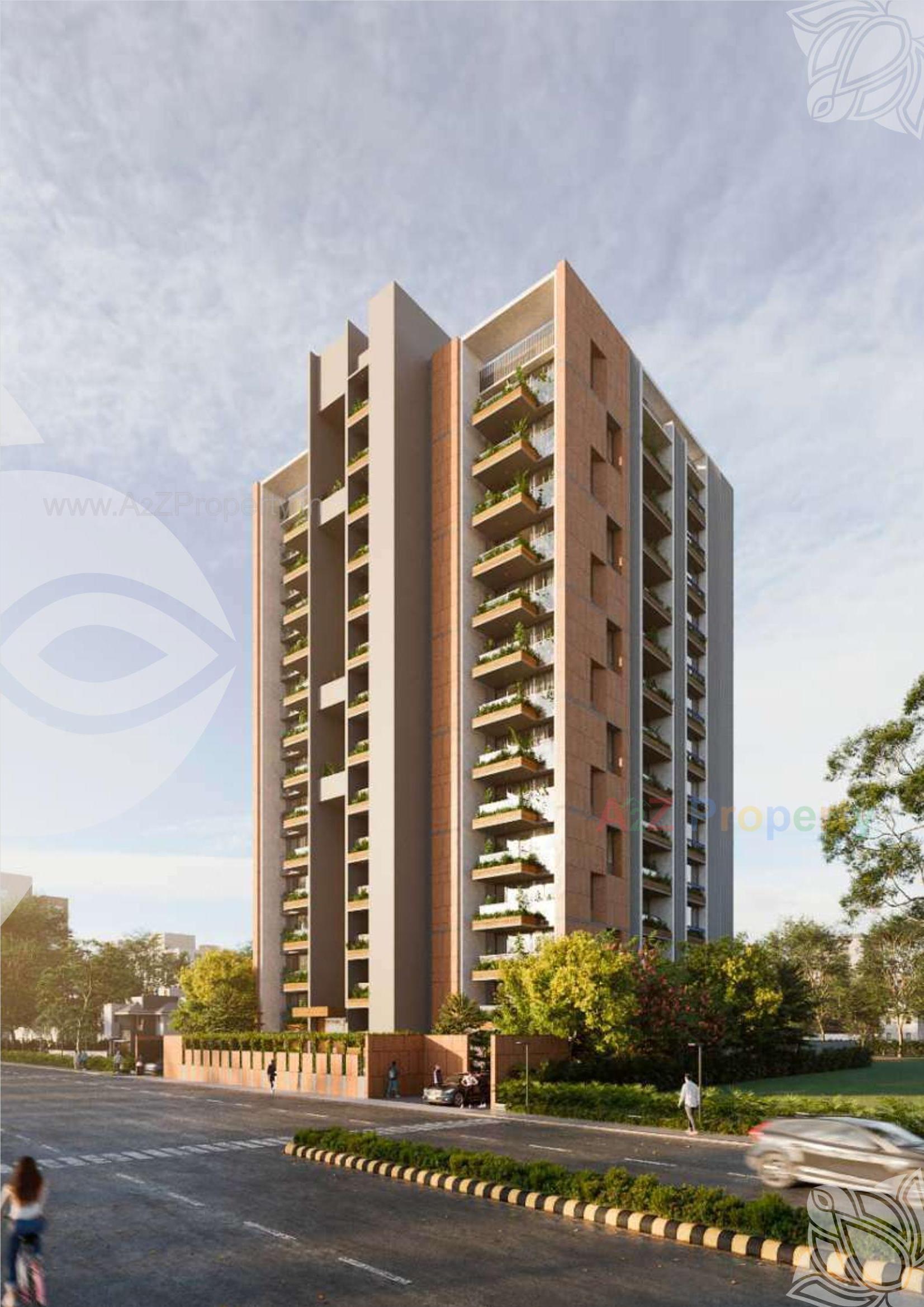 3D Elevation of real estate project Vrajansh Divinity located at Ahmedabad, Ahmedabad, Gujarat