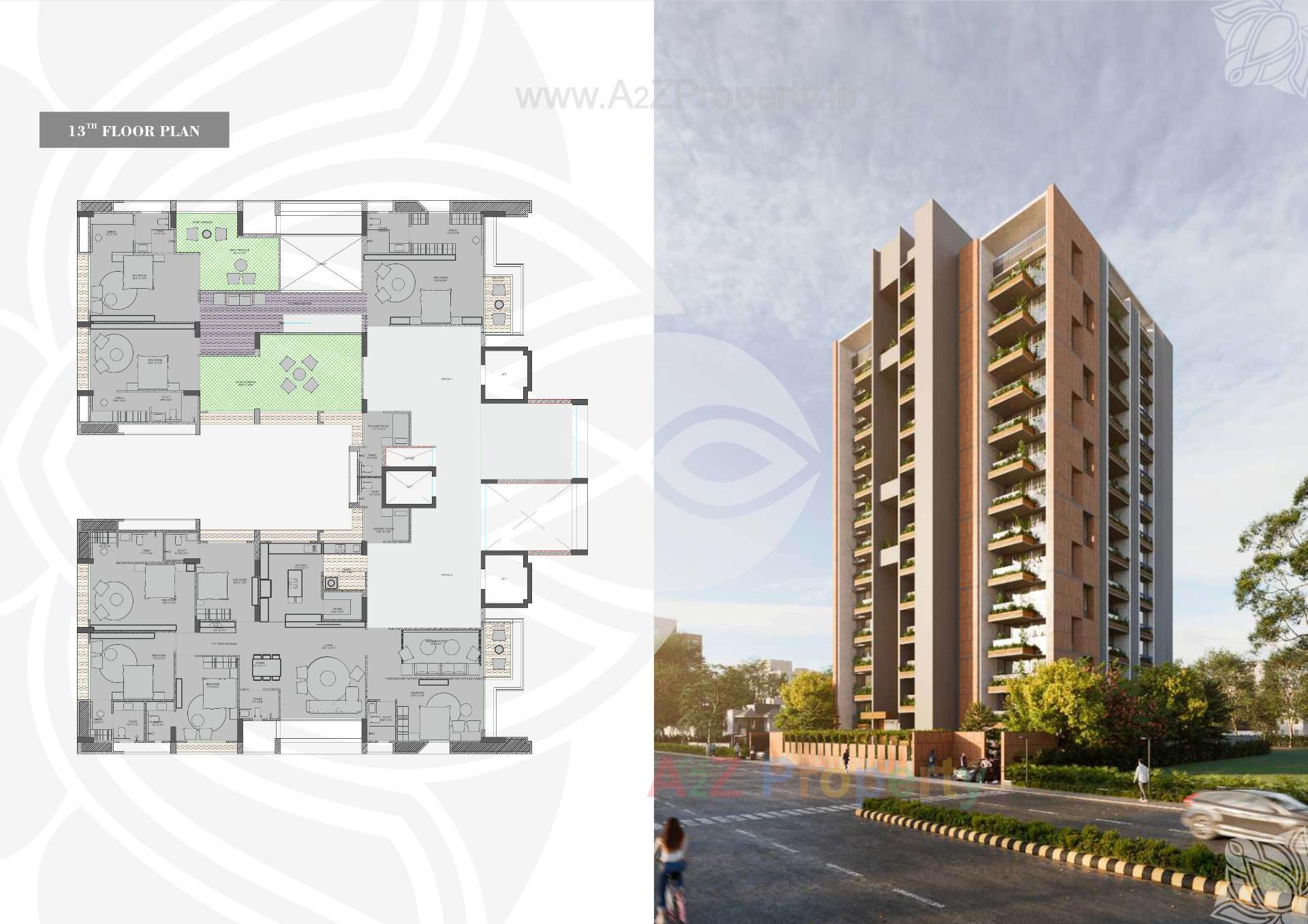 Layout of real estate project Vrajansh Divinity located at Ahmedabad, Ahmedabad, Gujarat
