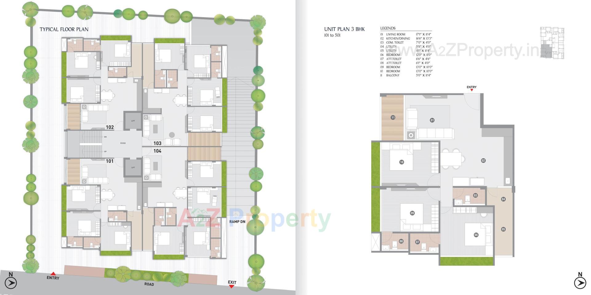 Layout of real estate project Vrajansh Infinity located at Dariapur-kazipur, Ahmedabad, Gujarat