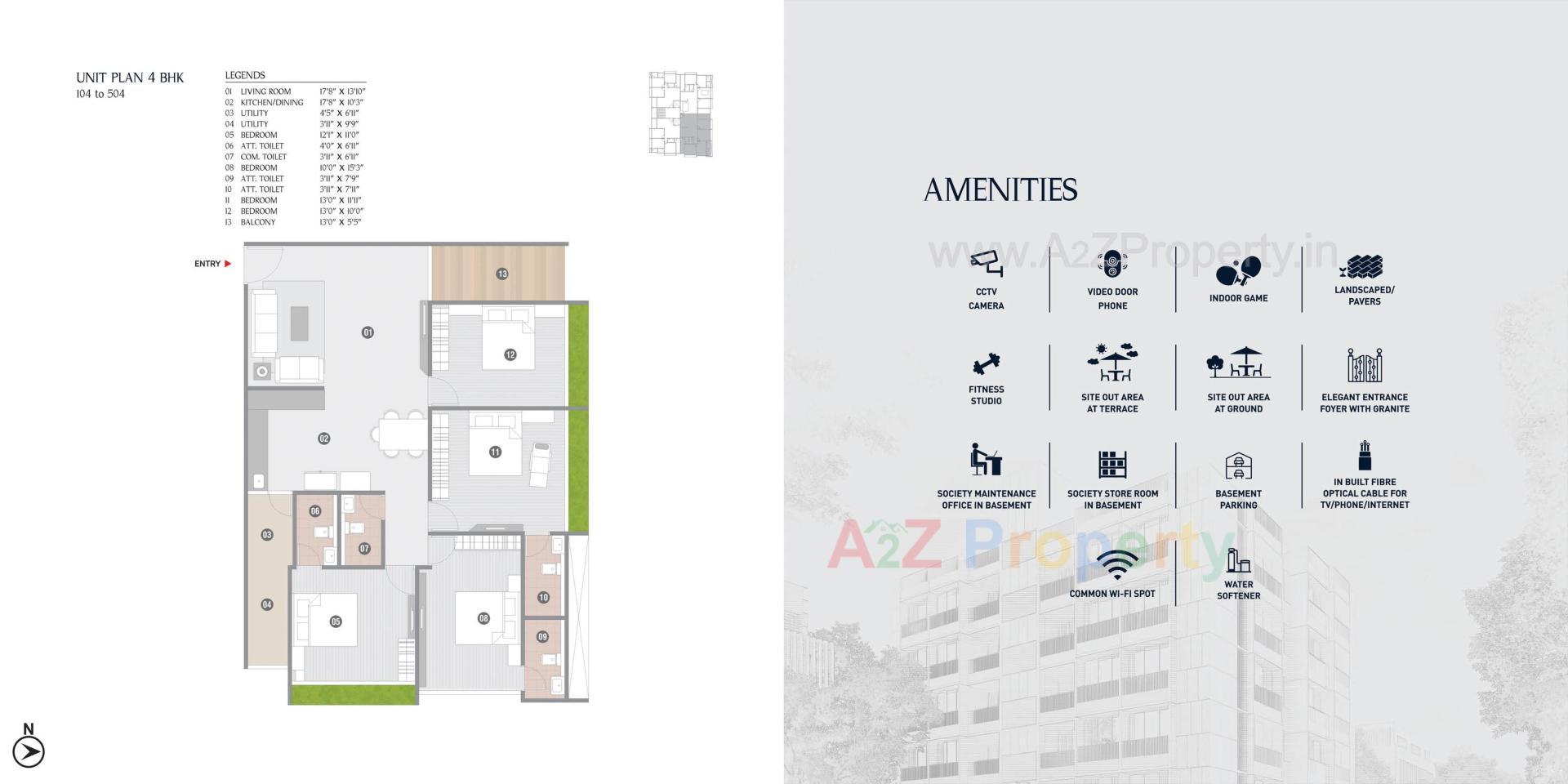 Layout of real estate project Vrajansh Infinity located at Dariapur-kazipur, Ahmedabad, Gujarat