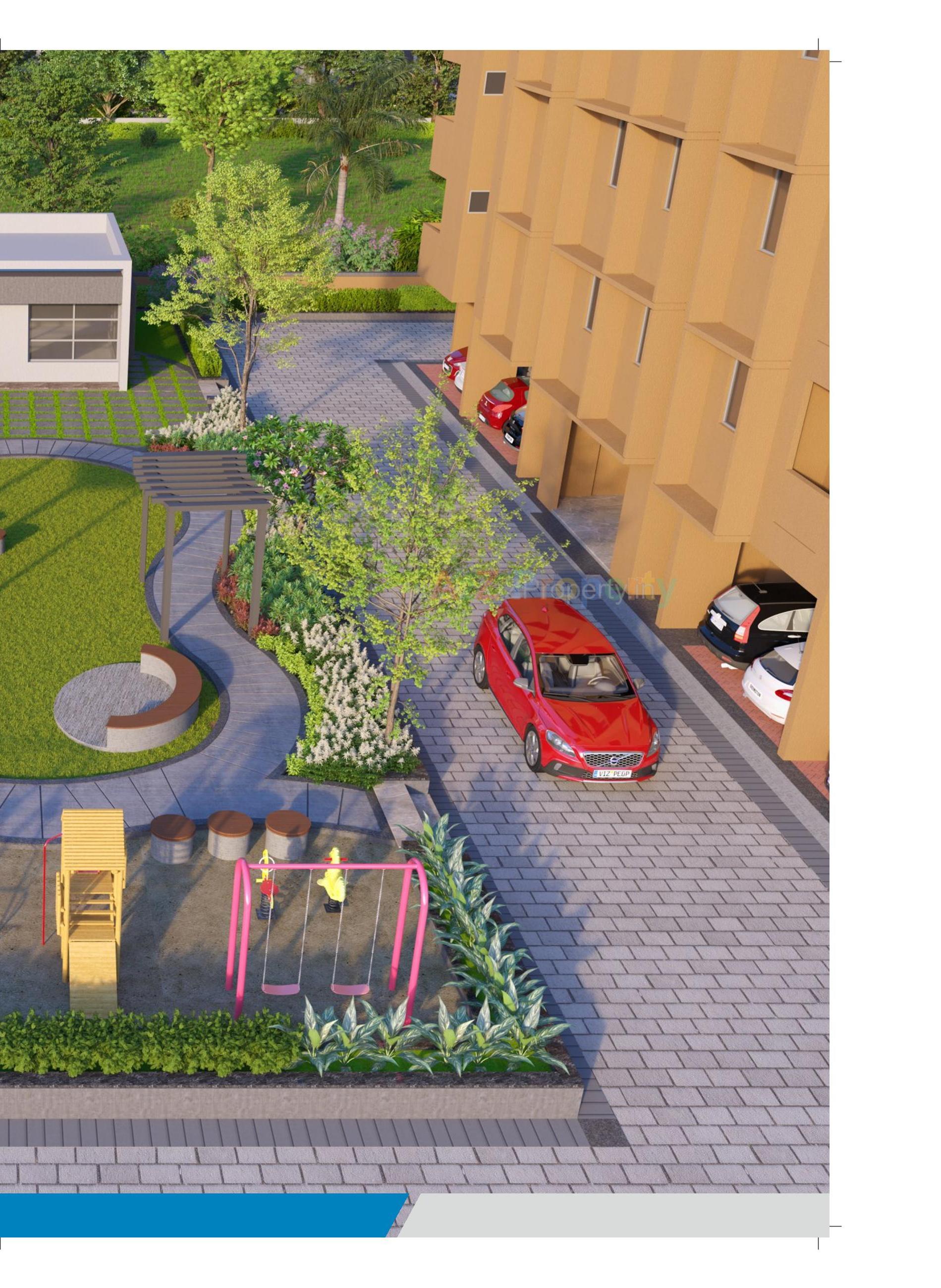 3D Elevation of real estate project Vrajdham located at Fatehwadi, Ahmedabad, Gujarat