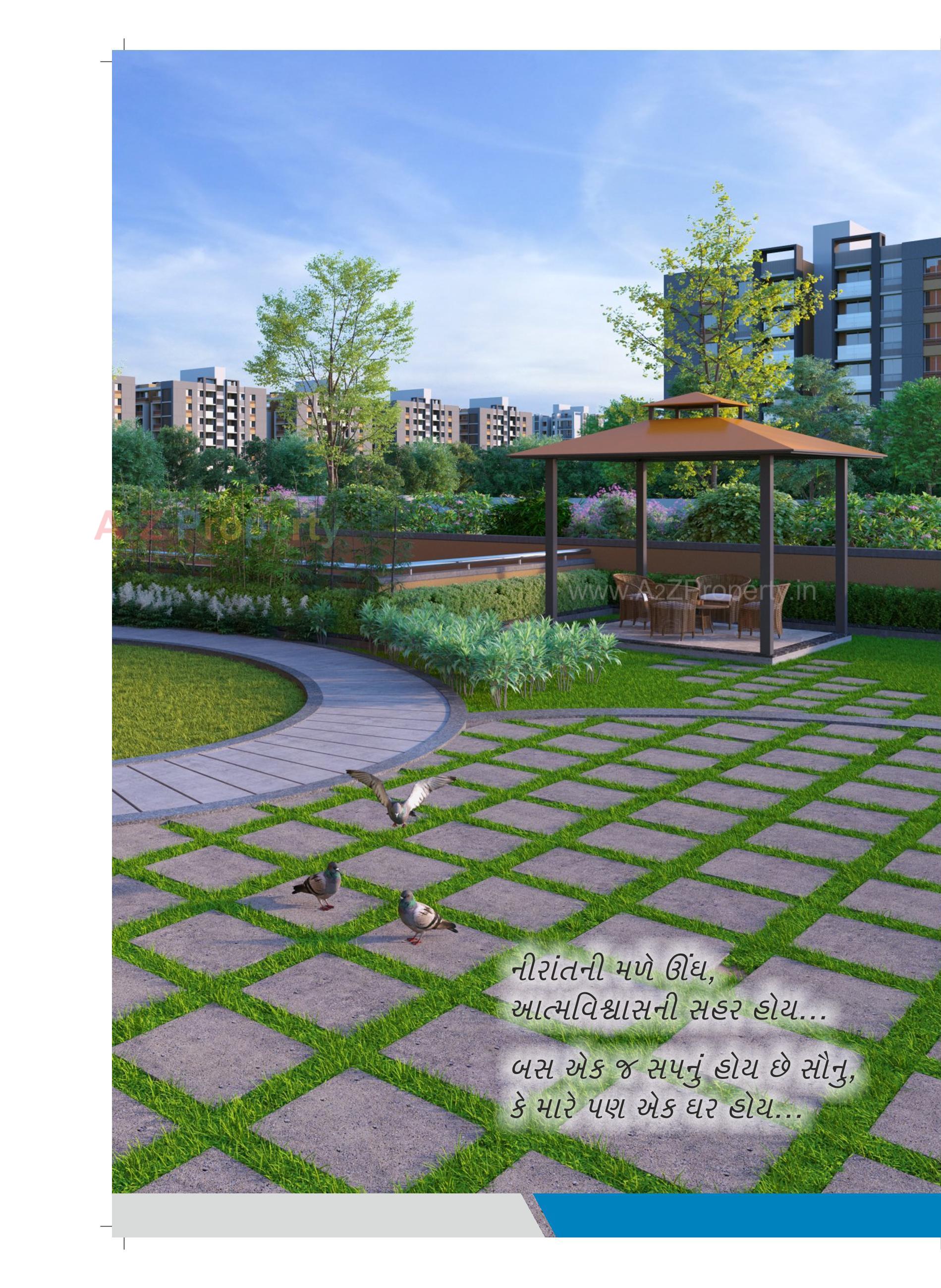 3D Elevation of real estate project Vrajdham located at Fatehwadi, Ahmedabad, Gujarat