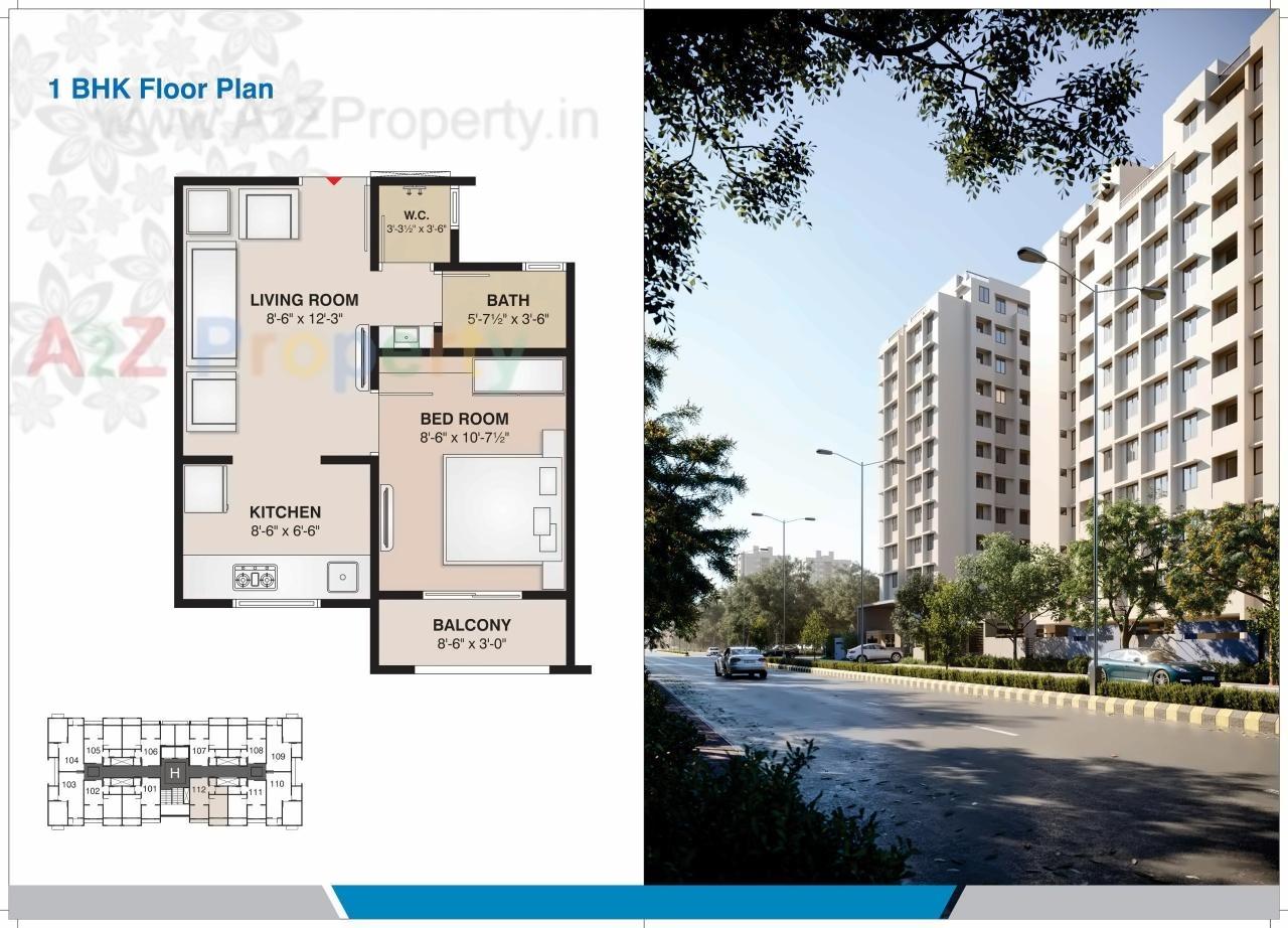 Layout of real estate project Vrajdham located at Fatehwadi, Ahmedabad, Gujarat