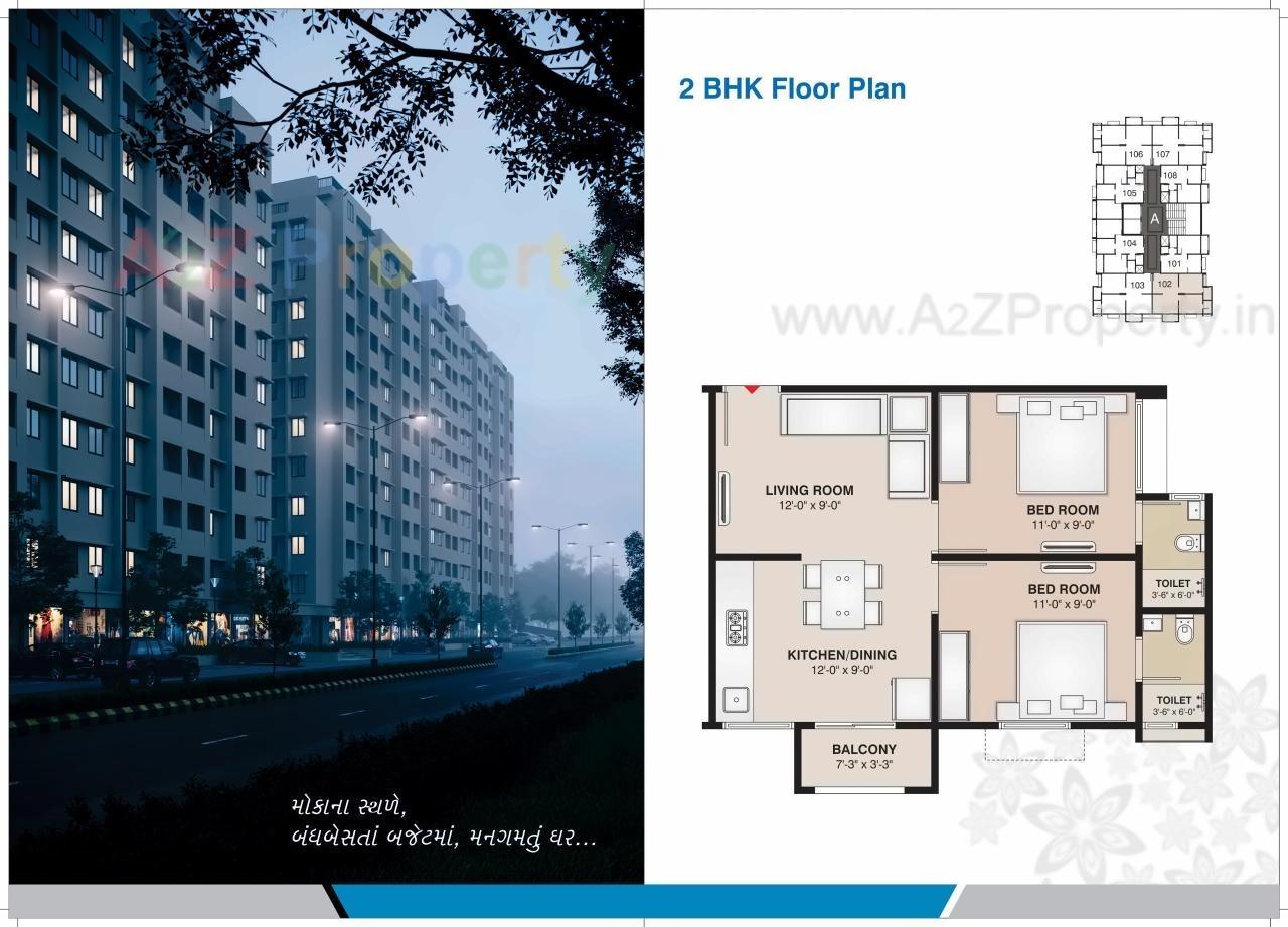 Layout of real estate project Vrajdham located at Fatehwadi, Ahmedabad, Gujarat