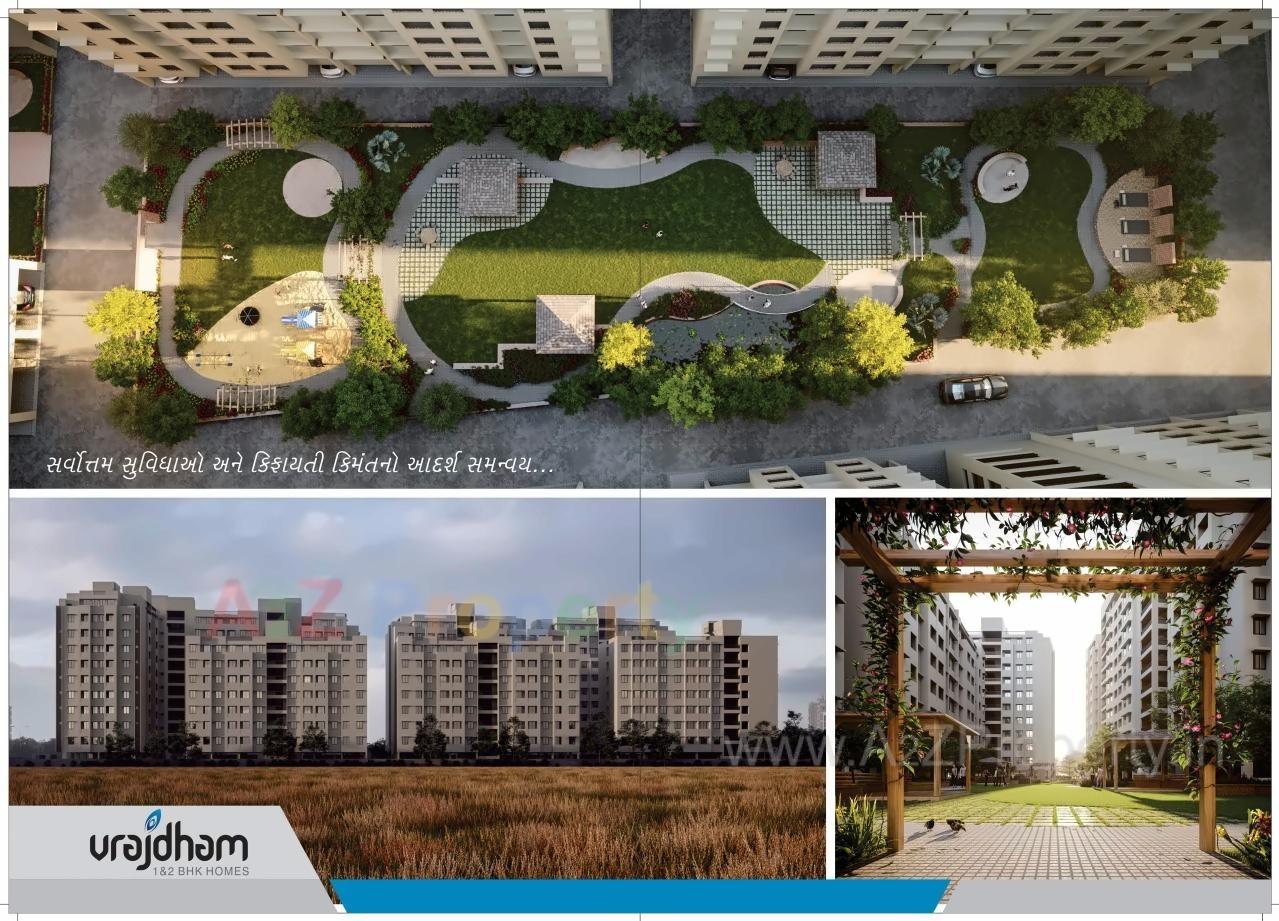 3D Elevation of real estate project Vrajdham located at Fatehwadi, Ahmedabad, Gujarat