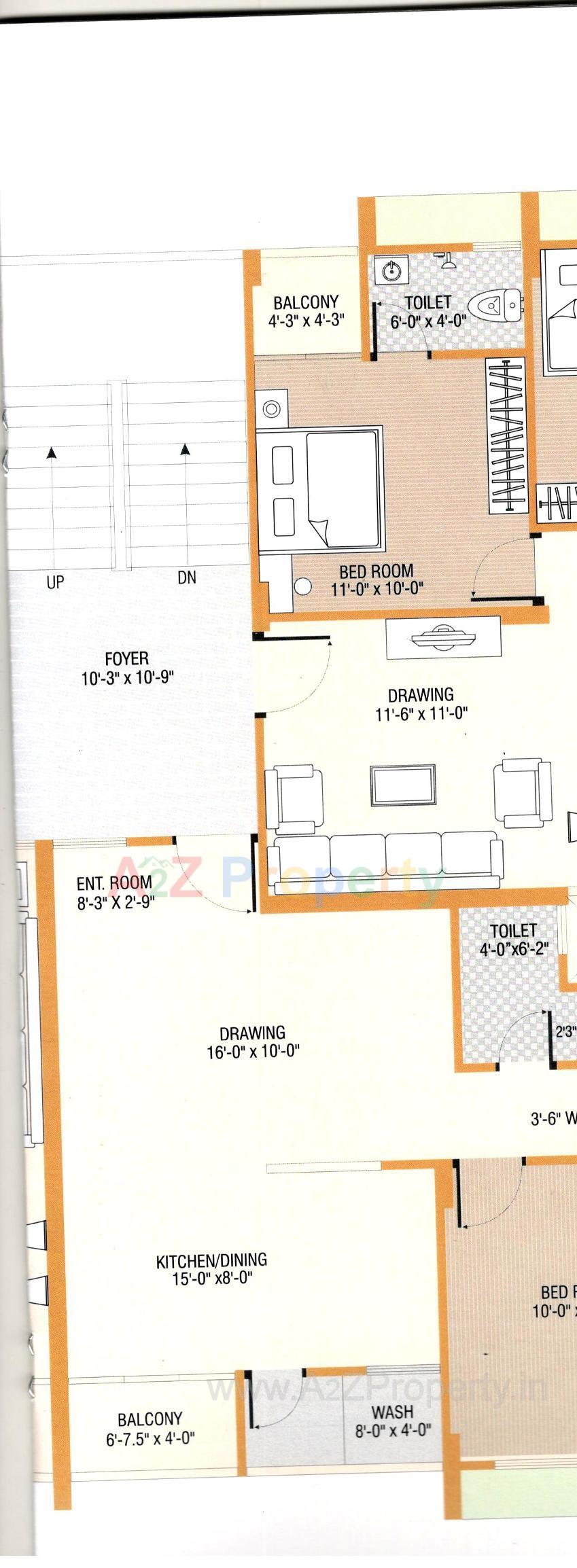 Layout of real estate project Vrajshanti Appartment located at Paldi, Ahmedabad, Gujarat