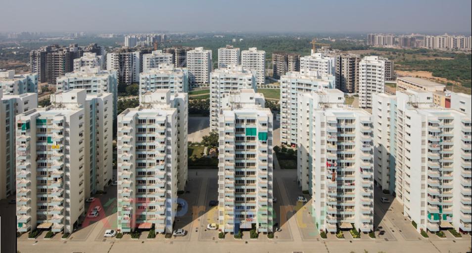 3D Elevation of real estate project Vrindavan F To J located at City, Ahmedabad, Gujarat