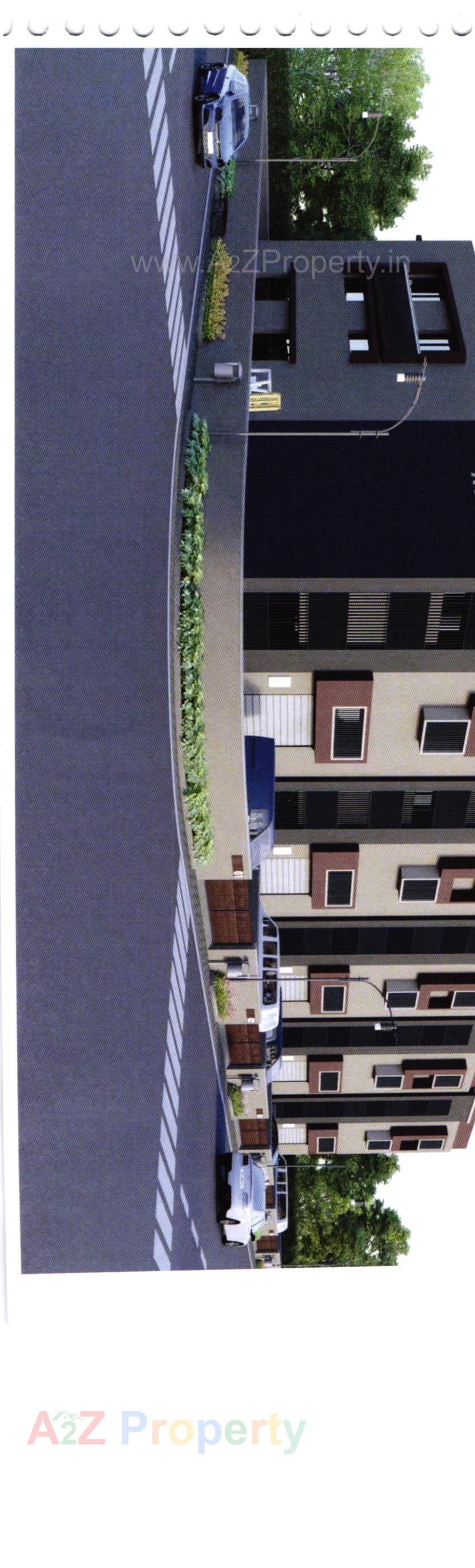 3D Elevation of real estate project Vrunda Avenue located at Narol, Ahmedabad, Gujarat