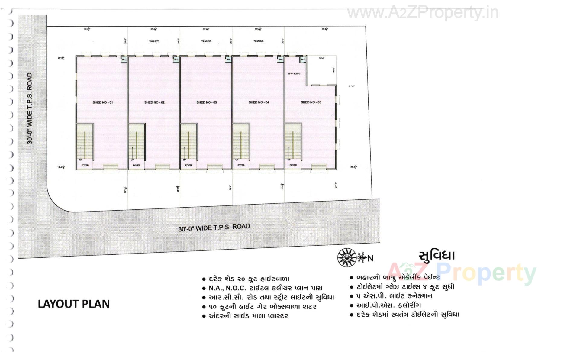 Layout of real estate project Vrunda Avenue located at Narol, Ahmedabad, Gujarat