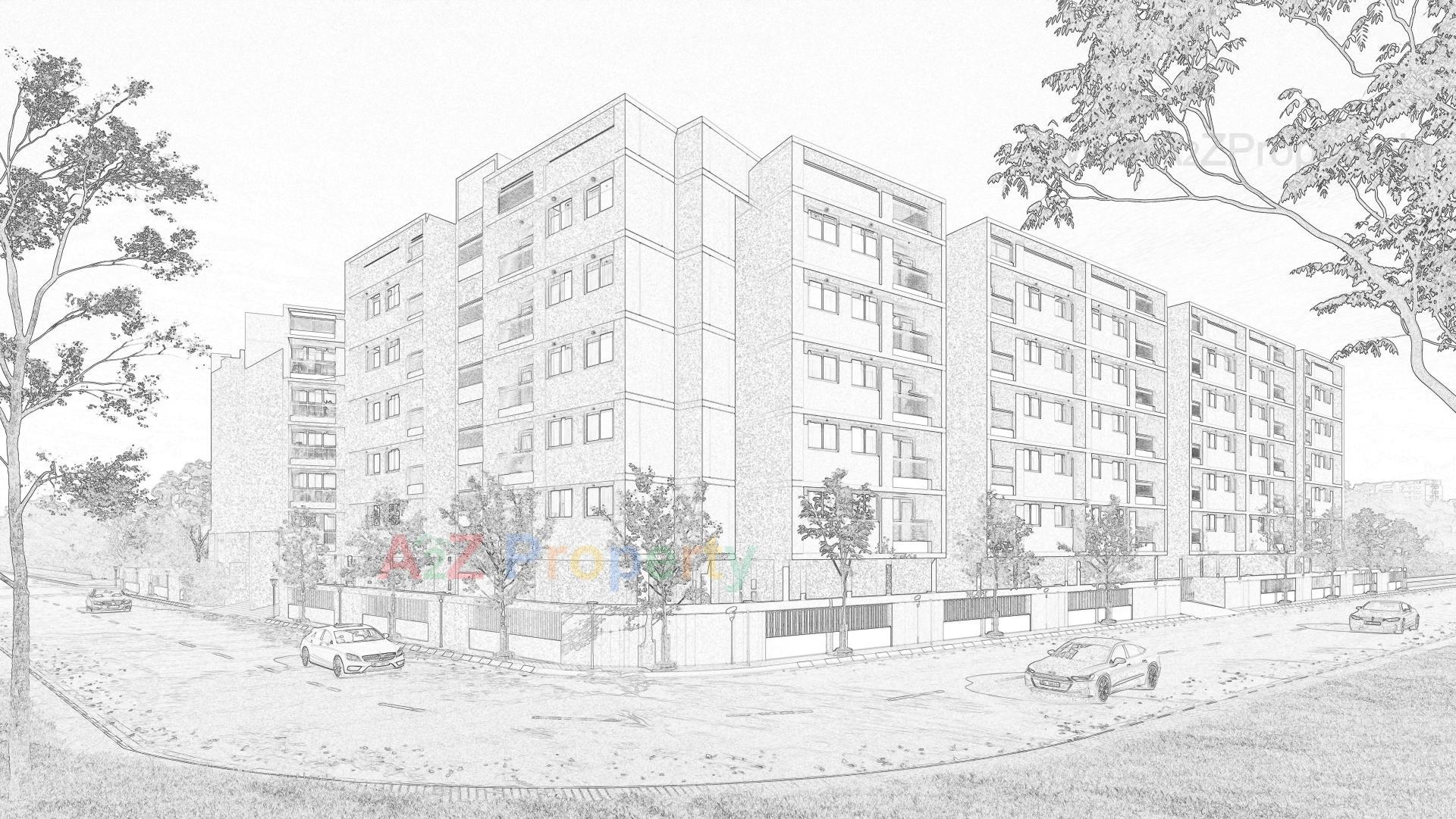 3D Elevation of real estate project Vrunda Vihar located at Narol, Ahmedabad, Gujarat