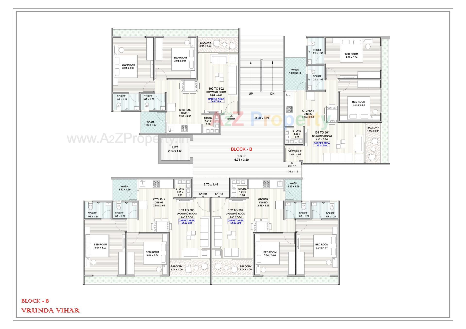 Layout of real estate project Vrunda Vihar located at Narol, Ahmedabad, Gujarat