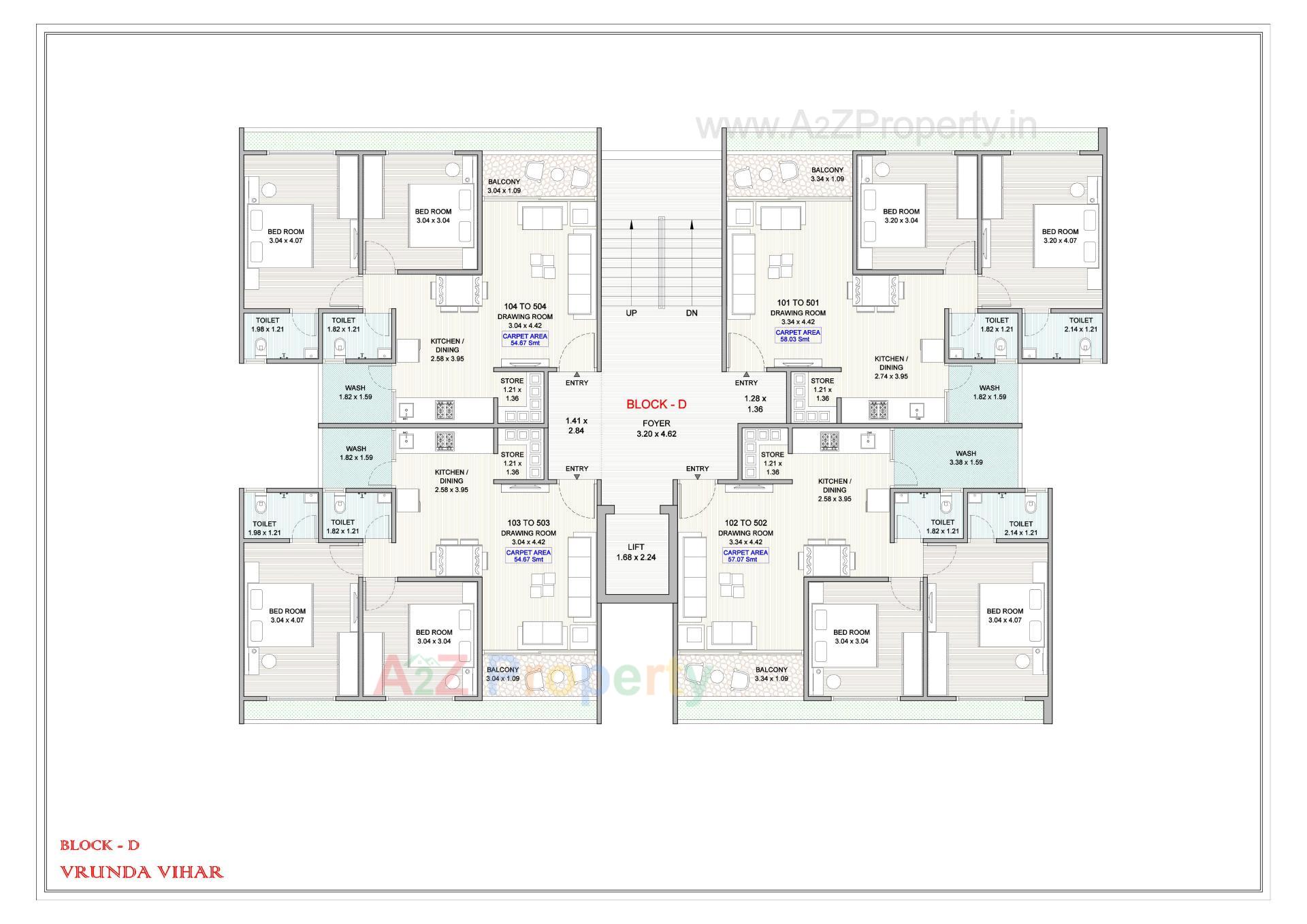 Layout of real estate project Vrunda Vihar located at Narol, Ahmedabad, Gujarat