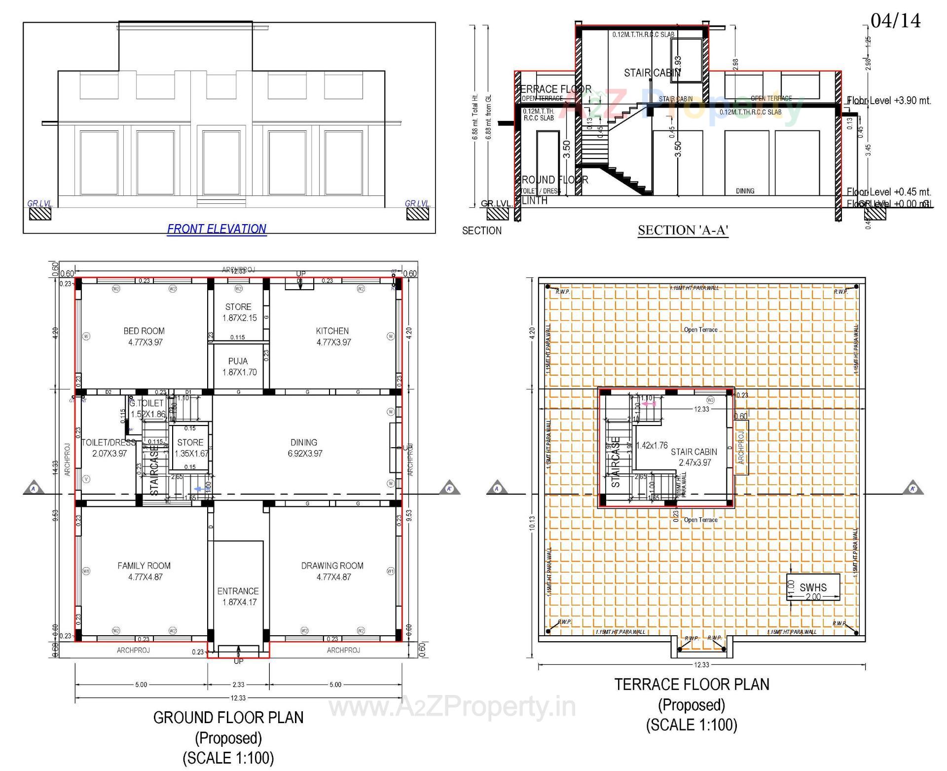 Layout of real estate project Vrundavan 10 located at Ognaj, Ahmedabad, Gujarat