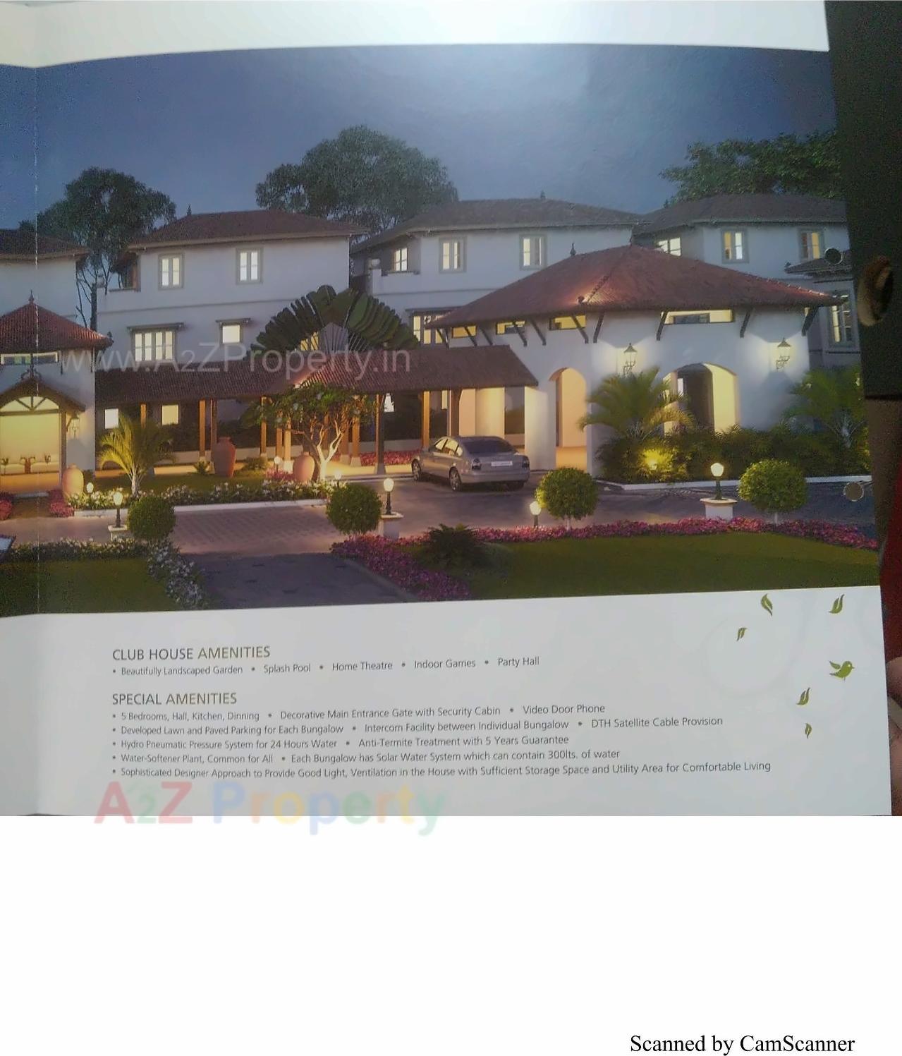 3D Elevation of real estate project Vrundavan Bunglows located at Thaltej, Ahmedabad, Gujarat