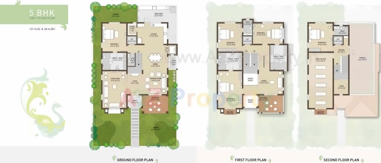 Layout of real estate project Vrundavan Bunglows located at Thaltej, Ahmedabad, Gujarat