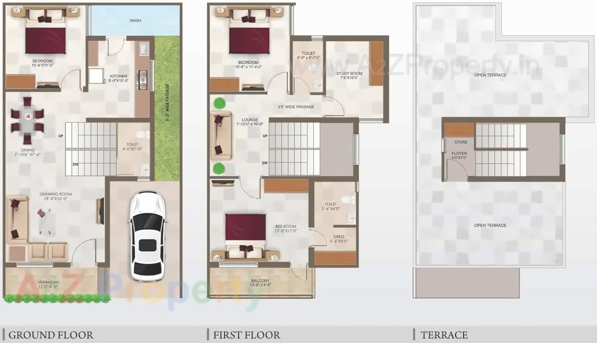 Layout of real estate project Vrundavan Bunglows located at Geratpur, Ahmedabad, Gujarat