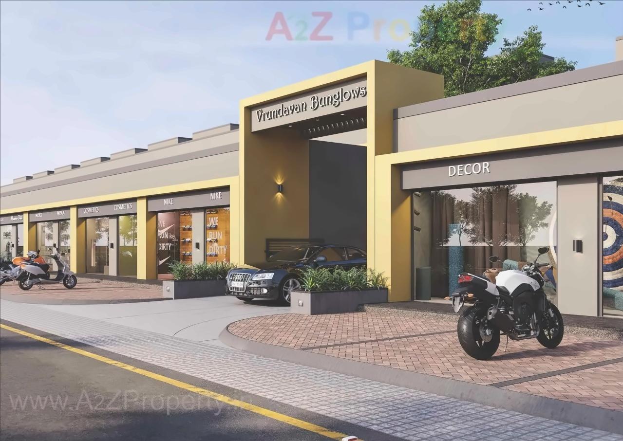 3D Elevation of real estate project Vrundavan Bunglows located at Geratpur, Ahmedabad, Gujarat