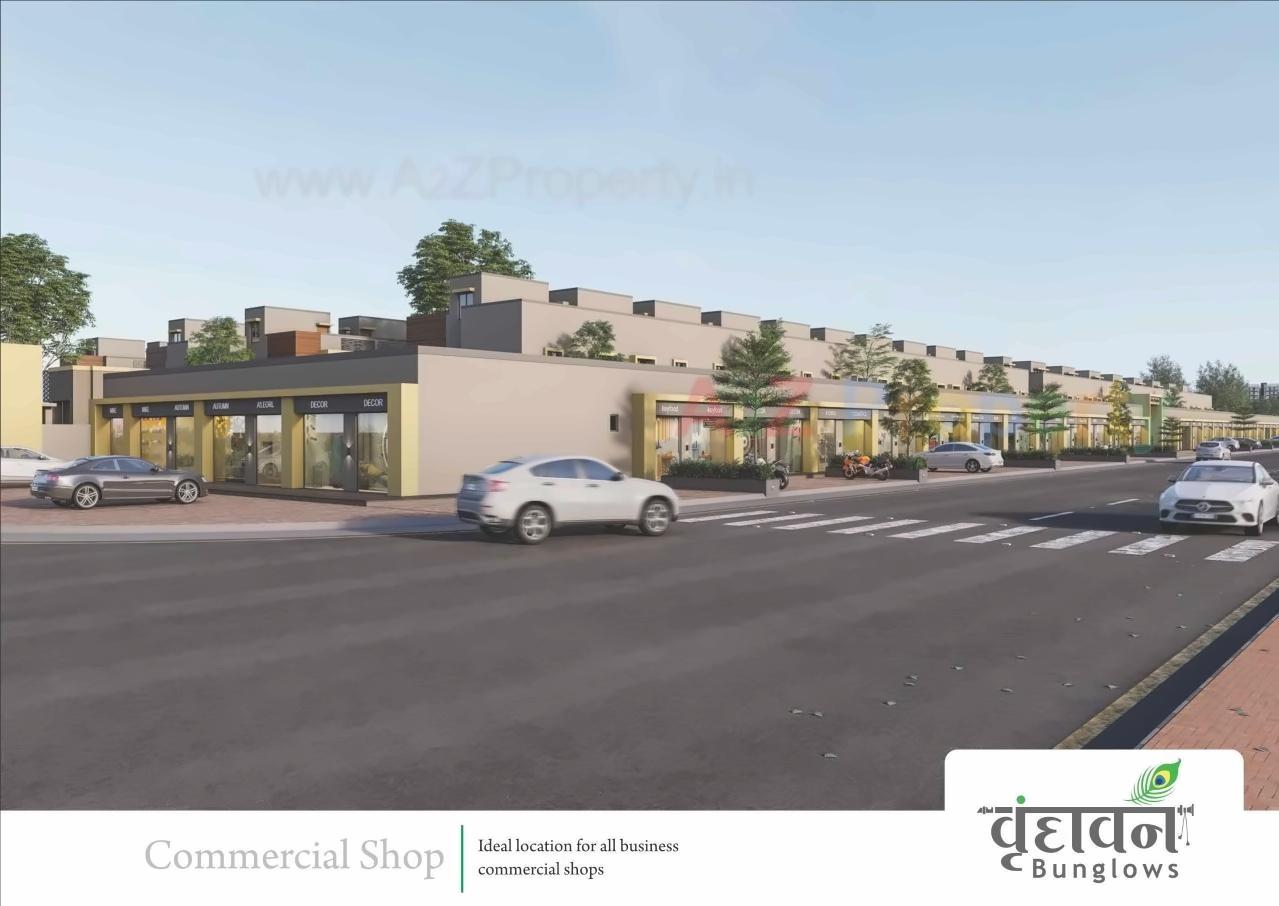 3D Elevation of real estate project Vrundavan Bunglows located at Geratpur, Ahmedabad, Gujarat