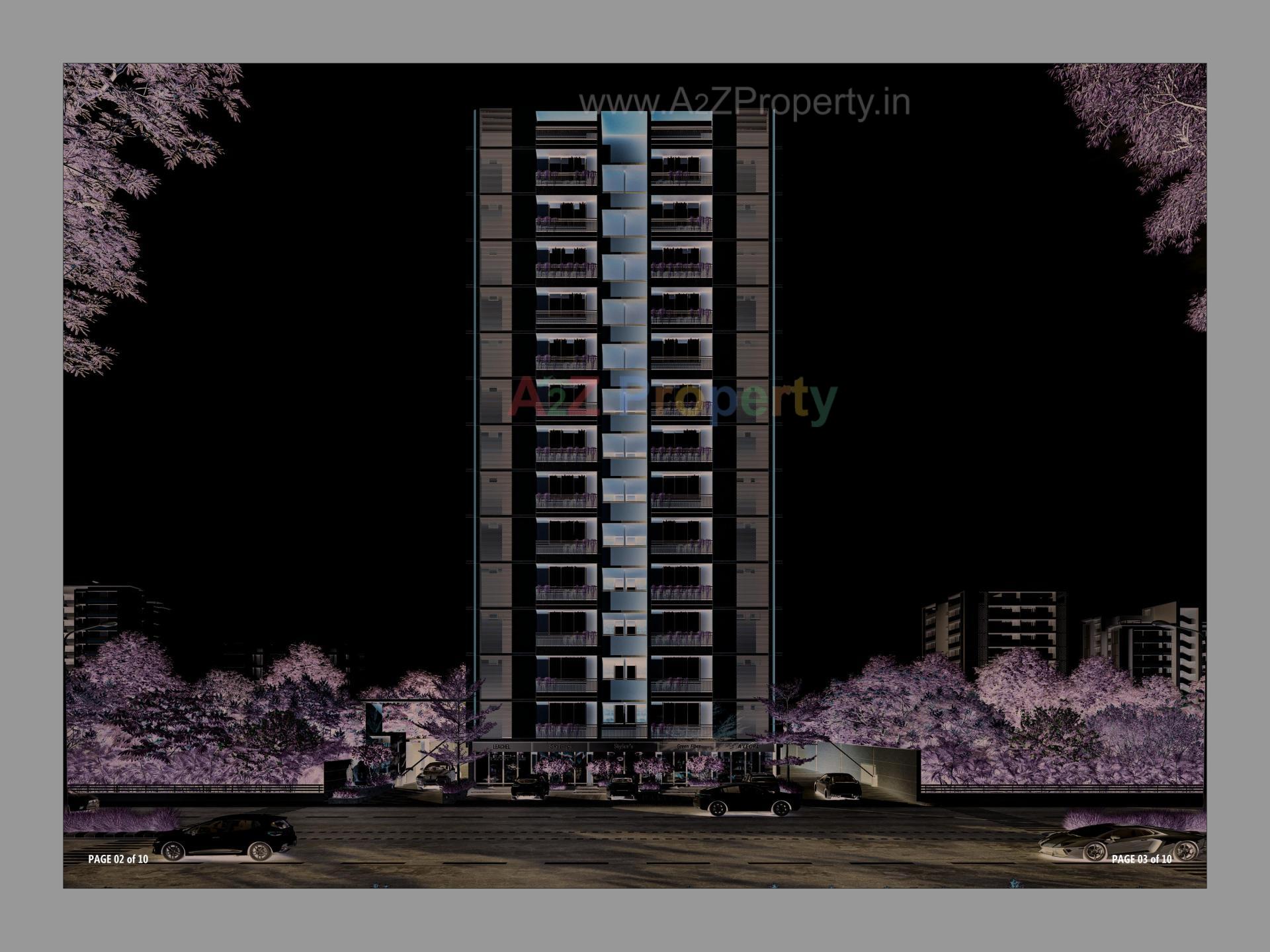 3D Elevation of real estate project Vrundavan Greens located at Naroda, Ahmedabad, Gujarat