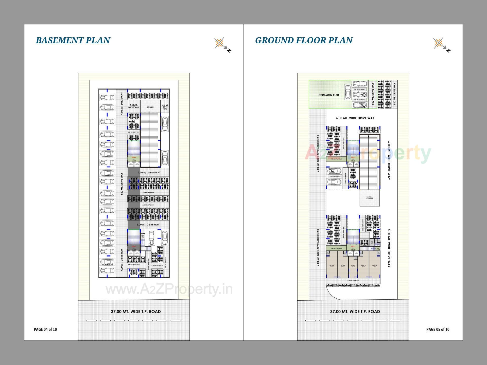Layout of real estate project Vrundavan Greens located at Naroda, Ahmedabad, Gujarat