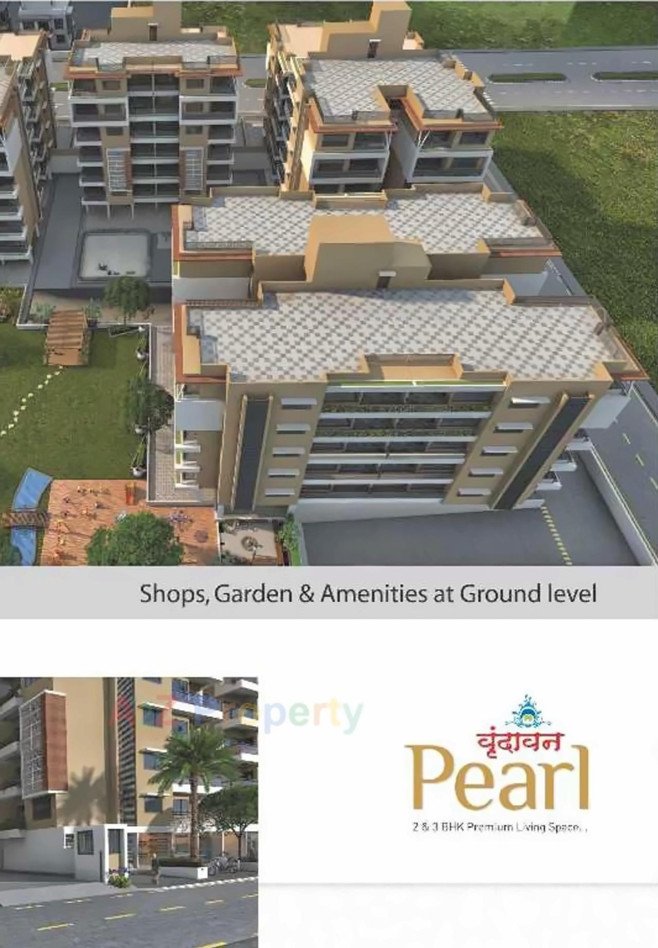 3D Elevation of real estate project Vrundavan Pearl located at City, Ahmedabad, Gujarat